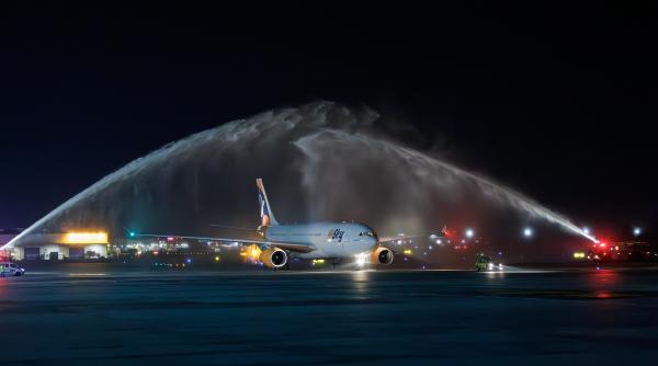 Primul Airbus A330 înregistrat în România a aterizat la București