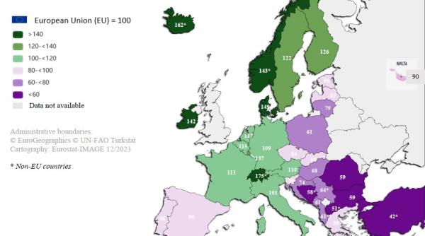 Puterea de cumpărare în România, faţă de celelalte ţări UE. Date oficiale INS