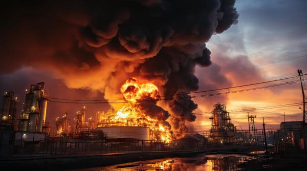 Reuters: O rafinărie a celui mai mare producător de petrol din Rusia a luat foc