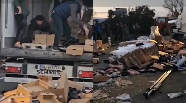 Șoferii români de TIR, victimele furiei fermierilor francezi