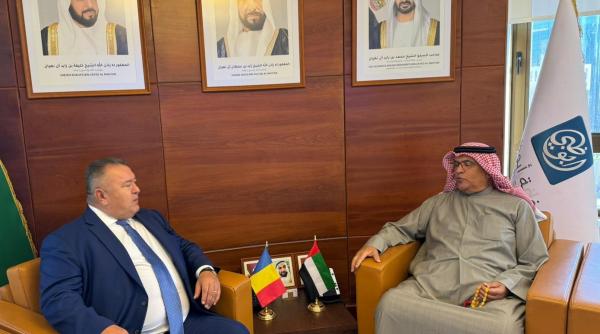 Mihai Daraban, președintele CCIR, întâlnire cu  Abdullah Mohamed Al Mazrui, președintele Federației Camerelor de Comerț și Industrie a EAU