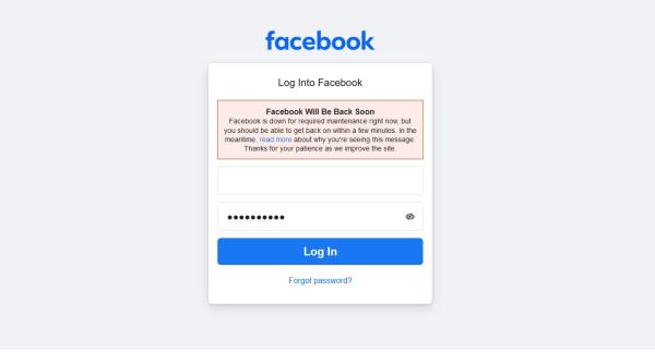 Facebook funcționează din nou. Oamenii nu se puteau loga iar parolele nu au mers timp de o oră