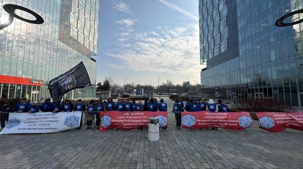 Sindicaliștii BNS pichetează Congresul PPE