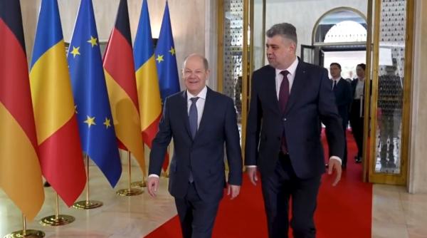 Dezvoltarea economică și aderarea la Schengen terestru, principalele discuții dintre Marcel Ciolacu și Olaf Scholz