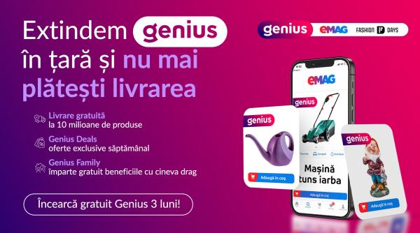 eMAG: Genius se extinde în 300 de localități din întreaga țară