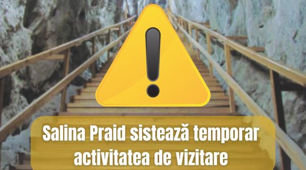 Salina Praid a fost închisă. Veşti proaste pentru turişti