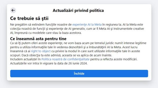 Facebook introduce funcţii AI. Ce înseamnă asta pentru abonaţi