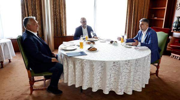 Ce au discutat Marcel Ciolacu şi Viktor Orban la "micul dejun de lucru"