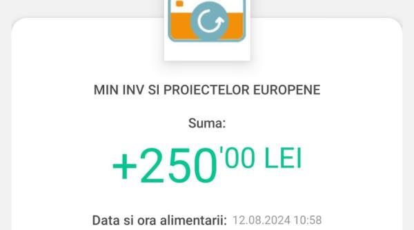 A început încărcarea cardurilor sociale cu cei 250 lei din august 2024
