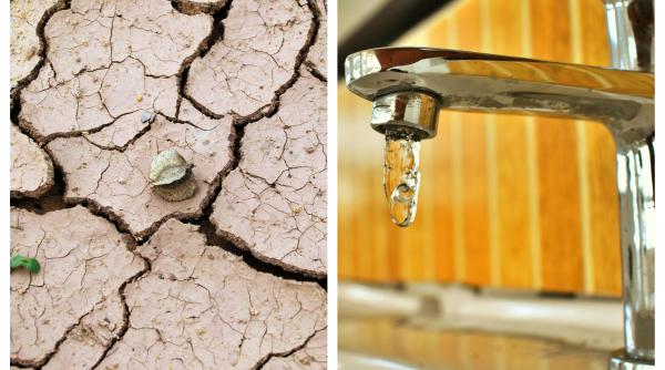 Secetă extremă. Românii din sute de localităţi primesc apă cu porţia