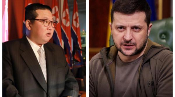 Zelenski cere sancţiuni dure împotriva Coreei de Nord, pe care o acuză de implicare în războiul din Ucraina de partea Rusiei