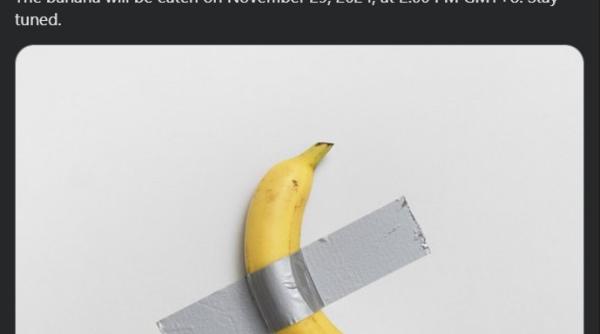 Ce spune despre piața cripto banana de 6 mil. $ care a fost mâncată