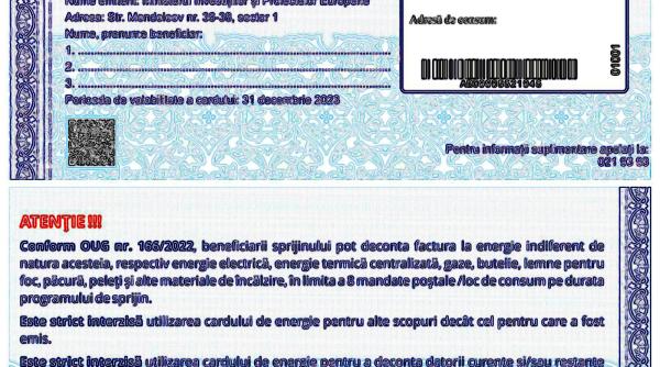 Carduri de energie 2025. Cine va primi banii şi cum se va acorda sprijinul
