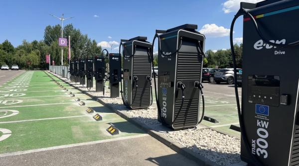 Cel mai mare hub de încărcare a maşinilor electrice din România, inaugurat la Pitești