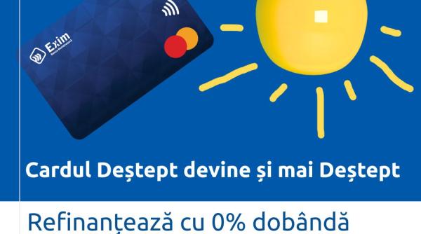 Exim Banca Românească extinde funcționalitatea cardurilor de credit: REFINANȚARE CU 0% DOBÂNDĂ