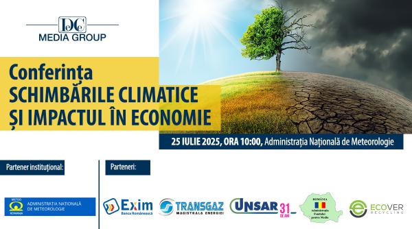 Schimbările climatice și impactul în economie, o conferință marca DC Media Group