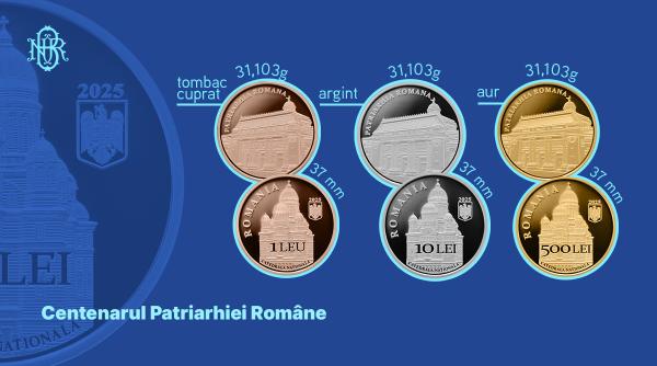 BNR lansează trei monede cu tema Centenarul Patriarhiei Române