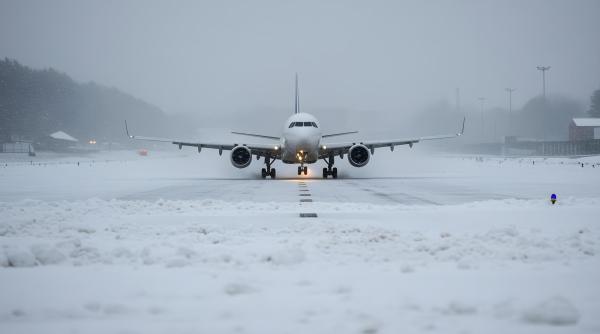 Cum afectează iarna traficul aerian din Capitală: anunțul CNAB