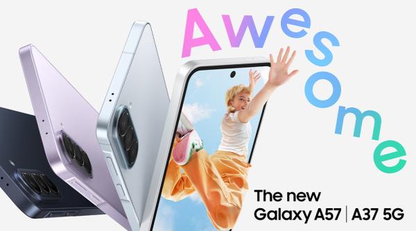 Samsung lansează telefoanele Galaxy A57 5G și Galaxy A37 5G