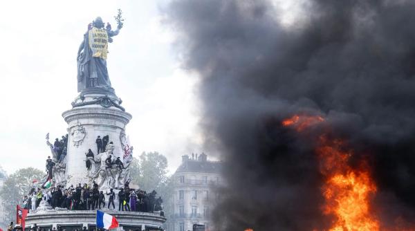 Bursele europene au scăzut luni după violențele din Franța